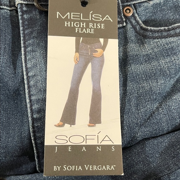 SOFIA VERGARA Melisa High Rise Flare Denim Jeans Size 10 NEW - Picture 9 of 15